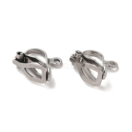 Фурнитура для сережек-клипс из нержавеющей стали марки 304 STAS-E192-05P-1