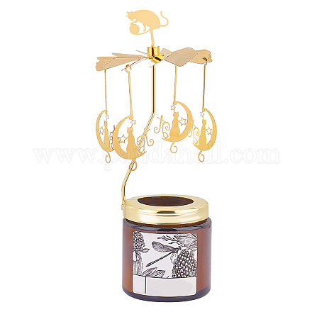 Вращающийся подсвечник из нержавеющей стали DIY-WH0021-42G-03-1