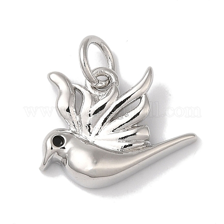 Подвески из латуни с покрытием из эмали KK-B092-35P-1