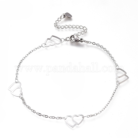 Ножные браслеты из нержавеющей стали 304 AJEW-M026-05P-1