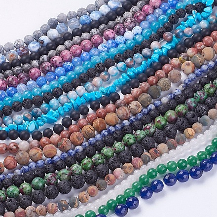Природные и синтетические шарики Gemstone нити G-XCP0002-1