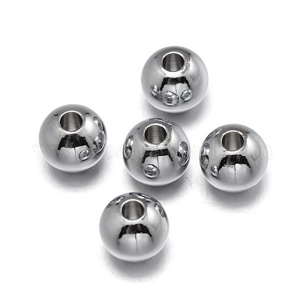 Латунные бусины KK-F0317-6mm-01P-NR-1