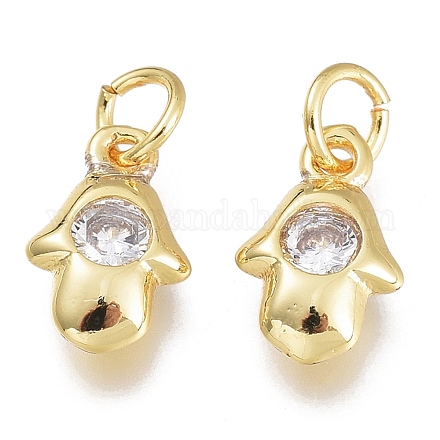Латунь подвески циркония кубической KK-M206-22G-04-1