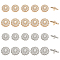 24Pcs 4 Style Zinc Alloy Rhinestone Shank Buttons, with Plastic Imitation Pearls, 1-Hole, Flower, Mixed Color, 17.5~19.5x17.5~19.5x10~10.5mm, Hole: 2mm, 6pcs/style