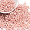 Baking Paint Glass Seed Beads, Bicone, Pink, 4.5x3.5mm, Hole: 1.4mm, about 120pcs/10g