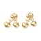 Brass Micro Pave Cubic Zirconia Pendants, Cadmium Free & Nickel Free & Lead Free, Cherry, Real 18K Gold Plated, 16x15x5mm, Hole: 1.6mm