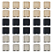 30Pcs 3 Colors Zinc Alloy Slide Charms, Rectangle, Mixed Color, 13x14x7mm, Hole: 4.5mm, 10pcs/color