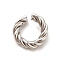 Non-Tarnish 304 Stainless Steel Open Jump Rings, Twist Round Ring, Stainless Steel Color, 9 Gauge, 11x3mm, Inner Diameter: 6mm