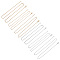 304 Stainless Steel Cable Chain Necklace, with Lobster Claw Clasp, Mixed Color, 19.68 inch(50cm), 6pcs/box