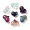 Natural Fluorite Beads, Heart, 17.5~18x13~14x10~11mm, Hole: 0.8mm