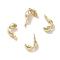 Brass Bead Tips, Lead Free & Cadmium Free, Real 24K Gold Plated, 5.5x3mm, Hole: 0.8mm & 1.5mm