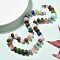 Pumpkin Natural & Synthetic Gemstone Beaded Necklace, with 201 Stainless Steel Findings, 19.57 inch(49.7cm)