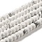 Synthetic Howlite Beads Strands, Rondelle, 8x5mm, Hole: 1~1.2mm, about 71~75pcs/strand, 14.96''~15.35''(38~39cm)