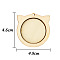 Wood Cross Stitch Embroidery Hoops, Embroidered Display Frame, Sewing Tools Accessory, Cat Shape, 46x49mm