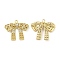 Brass with Clear Cubic Zirconia Pendants, Cadmium Free & Nickel Free & Lead Free, Bowknot, Real 18K Gold Plated, 15.5x18x4mm, Hole: 1.2mm