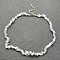 Gray Cat Eye Chip Beaded Necklaces for Women, 16.93 inch(43cm)