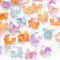 Imitation Jelly Acrylic Beads, AB Color Plated, Flower, Mixed Color, 11x12x7.5mm, Hole: 2.5mm, about 890pcs/500g