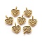 Alloy Pendants, Cadmium Free & Lead Free, Heart, Antique Golden, 18x15x2mm, Hole: 2x4mm