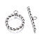 Non-Tarnish 201 Stainless Steel Toggle Clasps, Ring, Stainless Steel Color, Ring: 18x15x2.5mm, Hole: 1.8mm, Inner Diameter: 11mm, Bar: 23m5m2, Hole: 1.8mm