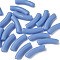Opaque Acrylic Beads, Curved Tube, Sky Blue, 32x10x8mm, Hole: 1.8mm