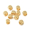 201 Stainless Steel Beads, Cube, Real 18K Gold Plated, 3x3x3mm, Hole: 2.2mm