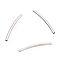Non-Tarnish 304 Stainless Steel Tube Beads, Curved Beads, Stainless Steel Color, 20x1.6mm, Hole: 1.2mm