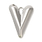 Non-Tarnish 304 Stainless Steel Pendants, Heart Charm, Stainless Steel Color, 27.5x20x3.5mm, Hole: 2.4mm
