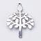 Tarnish Resistant 201 Stainless Steel Links connectors, Tree, Stainless Steel Color, 30x21.5x1mm, Hole: 1.5mm
