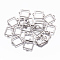 Tarnish Resistant 201 Stainless Steel Links connectors, Square, Stainless Steel Color, 18x14x1mm, Hole: 1.6mm