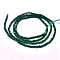 Synthetic Gemstone Beads Strands, Imitation Emerald, Faceted, Round, Green, 2mm, Hole: 0.5mm, about 175pcs/strand, 15 inch