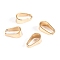 Ion Plating(IP) 304 Stainless Steel Snap on Bails, Golden, 7x4x3mm, Inner: 6x3mm