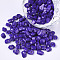 6/0 Baking Paint Glass Seed Beads, Oblique Cut Beads, Opaque Colours, DarkSlate Blue, 6/0, 4~8x3.5~4.5x2.5~3mm, Hole: 0.9mm, about 5000pcs/bag