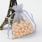 Organza Gift Bags with Drawstring, Wedding Party Christmas Favor Gift Bags, Organza Pouches for Potpourri, Light Grey, 9x7cm