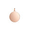 Ion Plating(IP) 304 Stainless Steel Pendants, with Jump Ring, Flat Round Charm, Stamping Blank Tag, Rose Gold, 14.5x12x1mm, Hole: 3.5mm