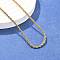 Ion Plating(IP) 304 Stainless Steel Rope Chain Necklaces, with Lobster Claw Clasps, Real 18K Gold Plated, 19.7 inch(50cm), 2mm