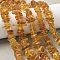 Natural Amber Beads Strands, Chip, 11~16x8~9x2~5mm, Hole: 0.8mm, 15.16 inch(38.5cm)