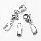 Tarnish Resistant 304 Stainless Steel Lobster Claw Clasps, with Cord Ends, Stainless Steel Color, 34mm