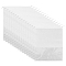 Non-woven Fabric Shoes Storage Bags with Visible Window, Dustproof Drawstring Pouches Packaging Pouches, Rectangle, White, 45x36x0.05cm