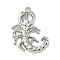 Alloy Pendants, Scorpion Shape, Platinum, 39x29~30x4mm, Hole: 3mm