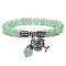 8mm Natural Green Aventurine Stretch Bracelets, Tree of Life Alloy Charm  Bracelets for Women Men, Antique Silver