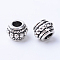 Tibetan Style Alloy Beads, Rondelle, Cadmium Free & Nickel Free & Lead Free, Antique Silver, 8x6.5mm, Hole: 3~3.5mm, about 475pcs/500g
