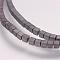 Electroplate Non-magnetic Synthetic Hematite Bead Strands, Grade AA, Cube, Frosted, Hematite Plated, 1.5x1.5x1.5mm, Hole: 0.1mm, about 269pcs/strand, 15.7 inch