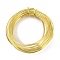 5M Eco-Friendly Brass Wire, Cadmium Free & Nickel Free & Lead Free, with 1Pc Empty Spools, Golden, 1mm, 18 Gauge, about 16.40 Feet(5m)/Roll