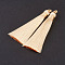 Nylon Tassels Big Pendant Decorations, Beige, 83~92x9~10mm, Hole: 1.5~4mm