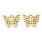 201 Stainless Steel Pendants, Hollow, Butterfly Charm, Golden, 12x15.5x1mm, Hole: 1.2mm