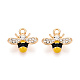 Rhinestone сплава и эмали подвески PALLOY-T092-41G-04-1