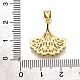 Латунные микро проложить кубического циркония подвески KK-K401-18G-3
