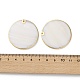 Подвески-диски из натуральных пресноводных ракушек SSHEL-B002-03B-02-3