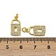 Латунные микро проложить кубического циркония подвески KK-I358-038G-3