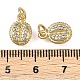 Латунные микро проложить кубического циркония подвески KK-I358-061G-A-3